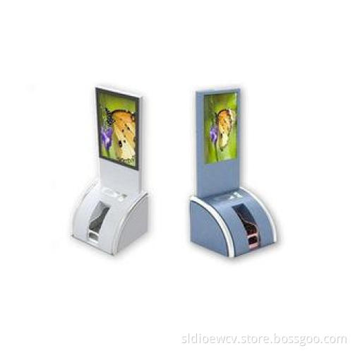 32 inch Free Standing Kiosk with Automatic Shoes Cleaning M